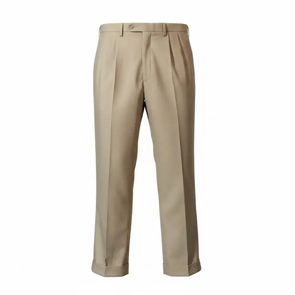 Lauren Ralph Lauren Tan Pleated Dress Pants Men’s Size 38x30 Cuffed Hem Classic